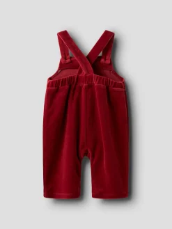 Lil' Atelier Saga Sag Loose Smækbukser - Red Dahlia- Juletøj|Smækbukser & Buksedragter