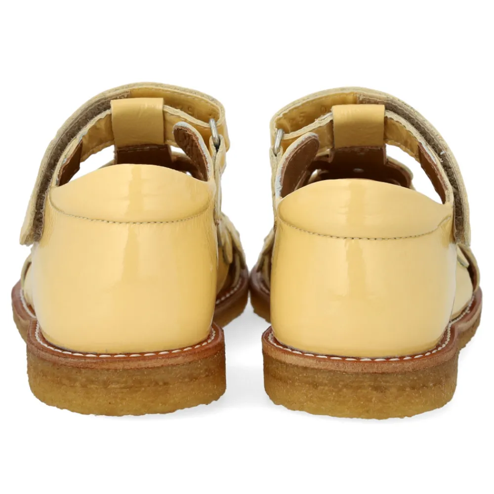 Angulus Sandal med blomster og velcro - 2706- Sandaler Med Lukket Tå