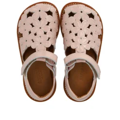 Angulus Sandal med blomster og velcro - Rosebud- Sandaler Med Lukket Tå