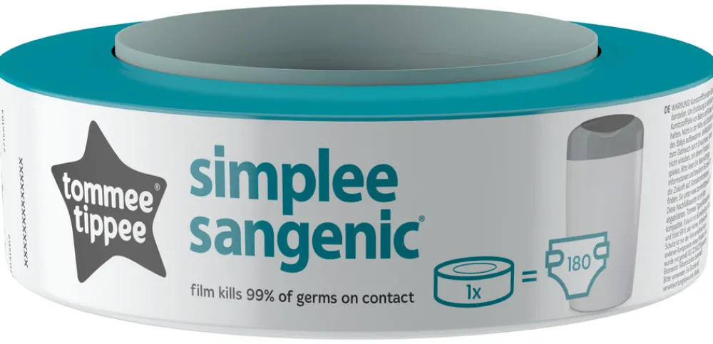 Tommee Tippee Sangenic Simplee Refill 1 stk- Pusleudstyr Diverse|Tilbehør Til Bad & Pleje