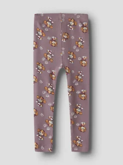 NAME IT Sanina Paw Leggings - Toadstool- Leggings