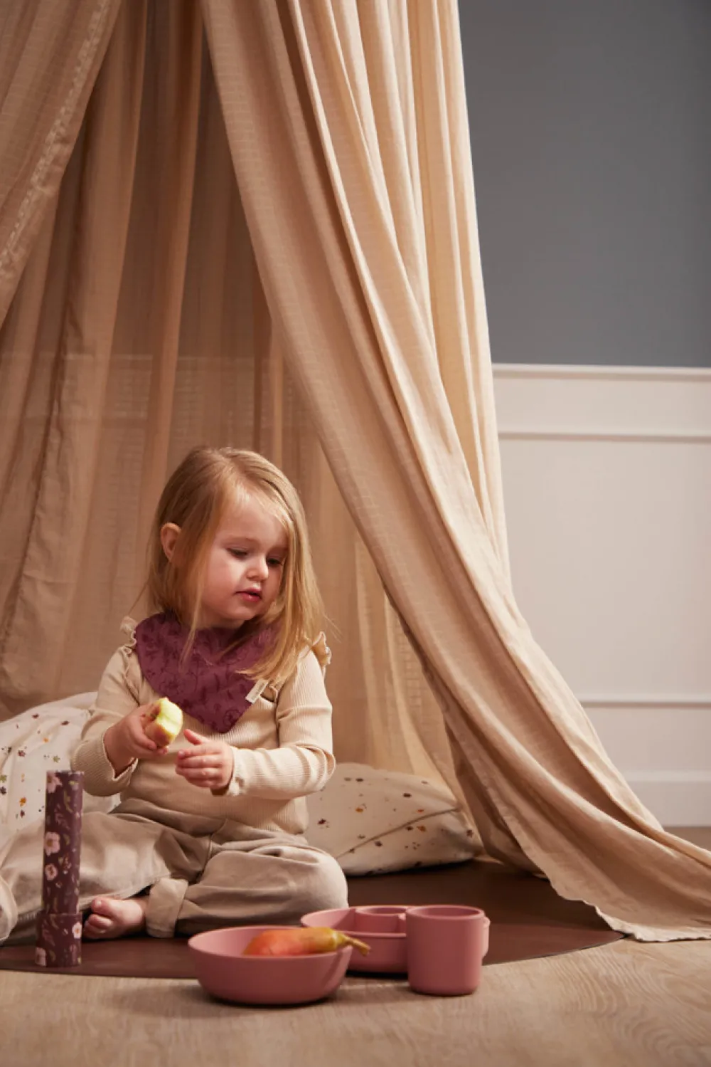 Filibabba Sengehimmel - warm grey-Børn Sengehimler & Himmelpinde