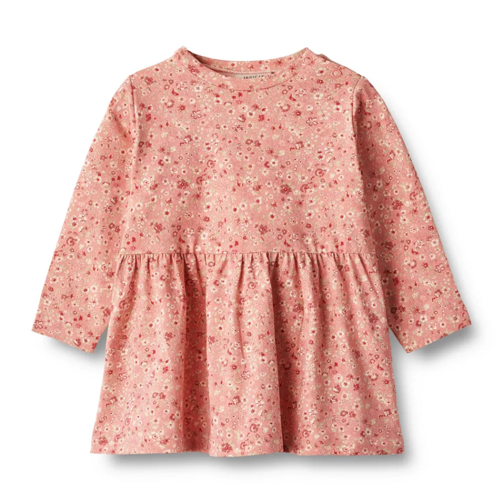 Wheat Sessa jersey kjole - rosette flowers- Kjoler