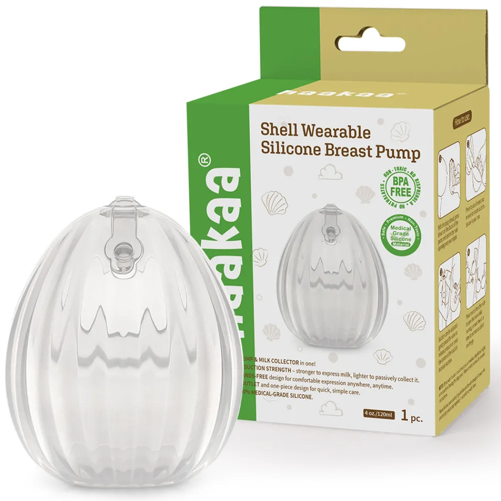Haakaa Shell Silikone Brystpumpe 120ml- Brystpumper