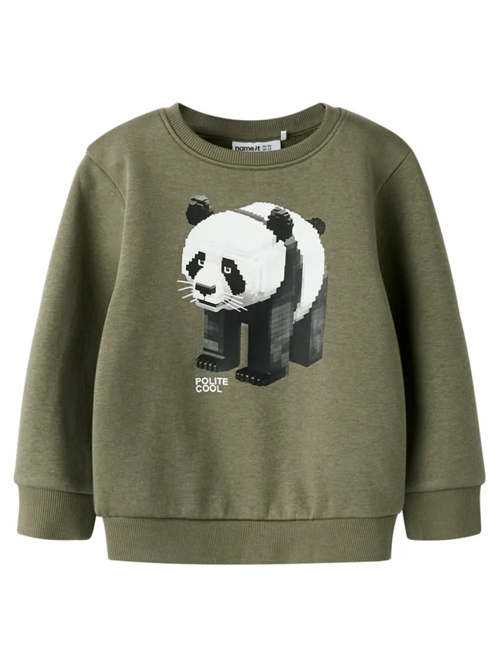 NAME IT Sigurt Sweatshirt - Dusty Olive- Cardigans, Veste & Trøjer