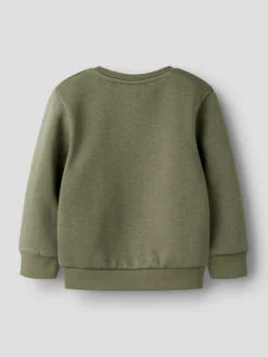 NAME IT Sigurt Sweatshirt - Dusty Olive- Cardigans, Veste & Trøjer