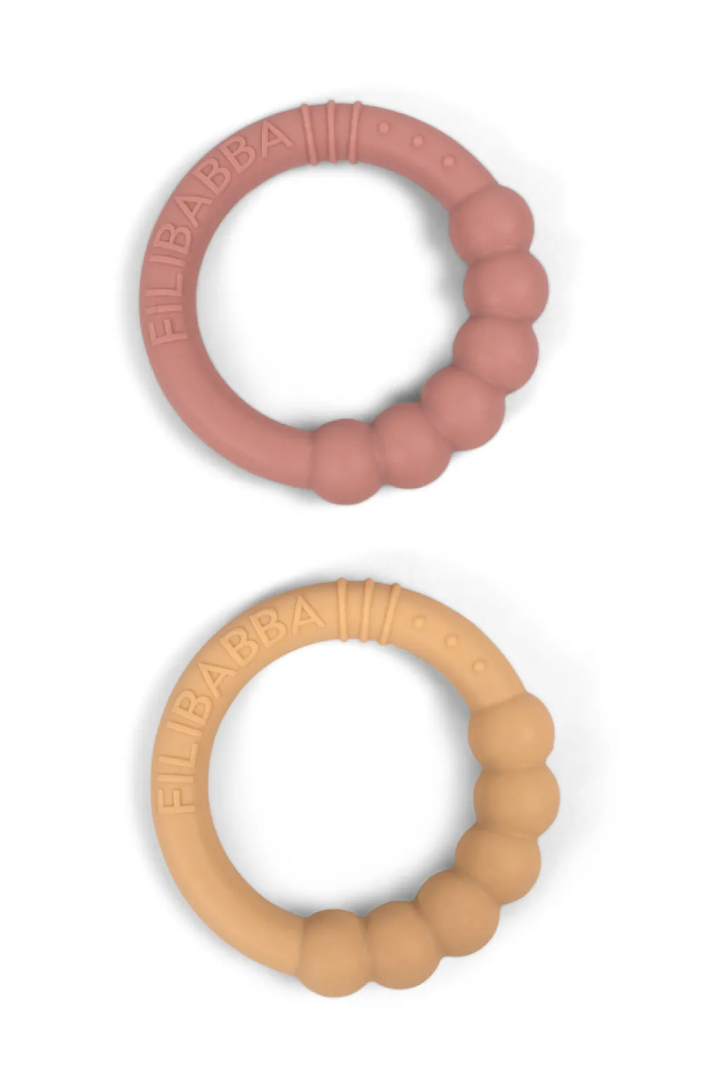 Filibabba Silikone bidering 2-pak - vintage rose- Bideringe & Rangler