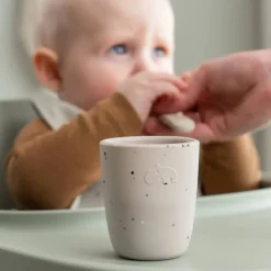 Done By Deer Silikone første spisesæt Birdee Sand- Service