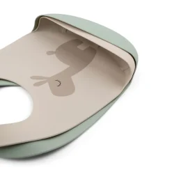 Done By Deer Silikone hagesmæk 2 stk. - lalee sand/grøn- Hagesmække