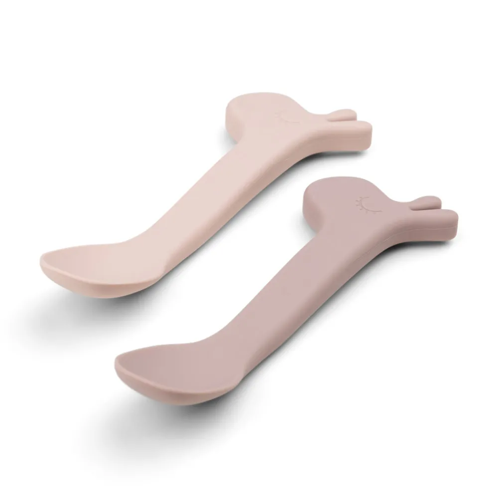 Done By Deer Silikone ske 2 stk Lalee Pudder- Bestik