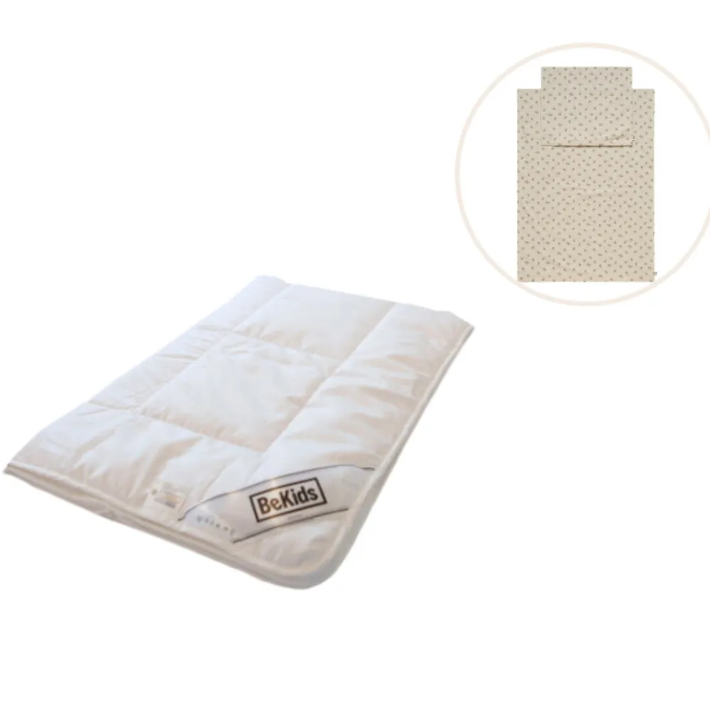 BeKids Silke babydyne med sengetøj - Elefant-Børn Pakkeløsninger|Sengetøj