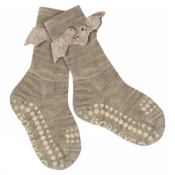 GOBABYGO Skridsikre Strømper - Merino Uld med blonde - 489- Skridsikre Strømper