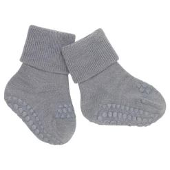 GOBABYGO Skridsikre Strømper - Merino Uld - Grey melange- Skridsikre Strømper|Uldstrømper & Uldstrømpebukser
