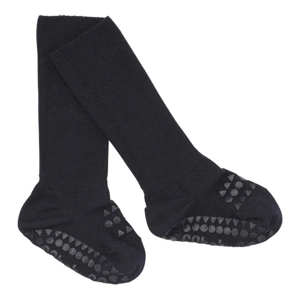 GOBABYGO Skridsikre Strømper - Bamboo - Dark blue- Skridsikre Strømper|Strømper