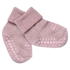GOBABYGO Skridsikre Strømper - Bamboo - Lanvender glitter- Skridsikre Strømper|Strømper