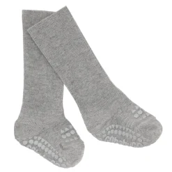 GOBABYGO Skridsikre Strømper - Bamboo - Grey melange- Skridsikre Strømper|Strømper