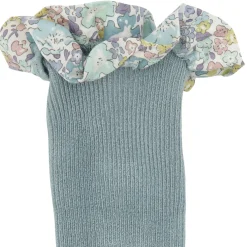 GOBABYGO Skridsikre Strømper - Liberty - Dusty Blue / Michelle Purple- Skridsikre Strømper