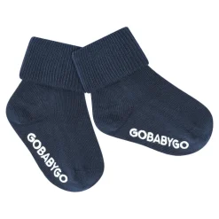 GOBABYGO Skridsikre Strømper Bomuld - Navy blue- Skridsikre Strømper
