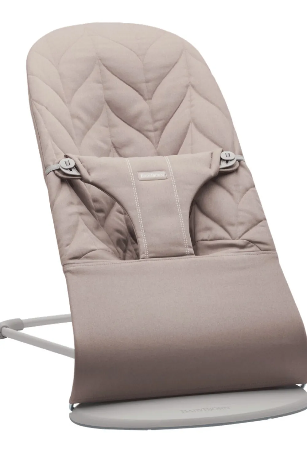 BabyBjörn Skråstol Bliss - Vævet, Blomsterbladsquilt, Sandgrå-Børn Skråstole