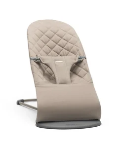 BabyBjörn Skråstol Bliss - Vævet, Klassisk quilt, Sandgrå-Børn Skråstole