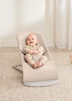 BabyBjörn Skråstol Bliss - Vævet mélange, Lys beige-Børn Skråstole