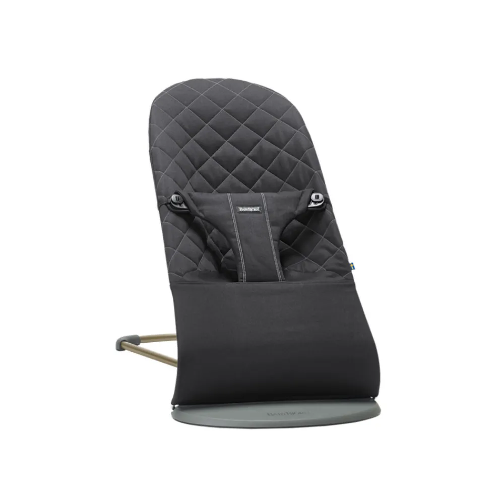 BabyBjörn Skråstol Bliss Vævet Kl. Quilt - Sort/Mørkegrå-Børn Skråstole