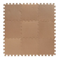 BeKids Skumlegegulv , Cappuccino 9 stk- Legegulve & -Tæpper