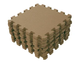 BeKids Skumlegegulv , Cappuccino 9 stk- Legegulve & -Tæpper