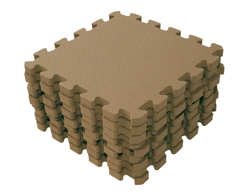 BeKids Skumlegegulv , Cappuccino 9 stk- Legegulve & -Tæpper