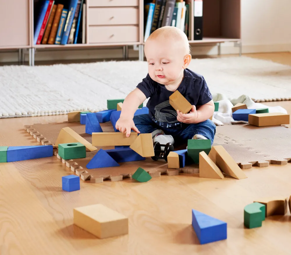 BeKids Skumlegegulv , Cappuccino 9 stk- Legegulve & -Tæpper