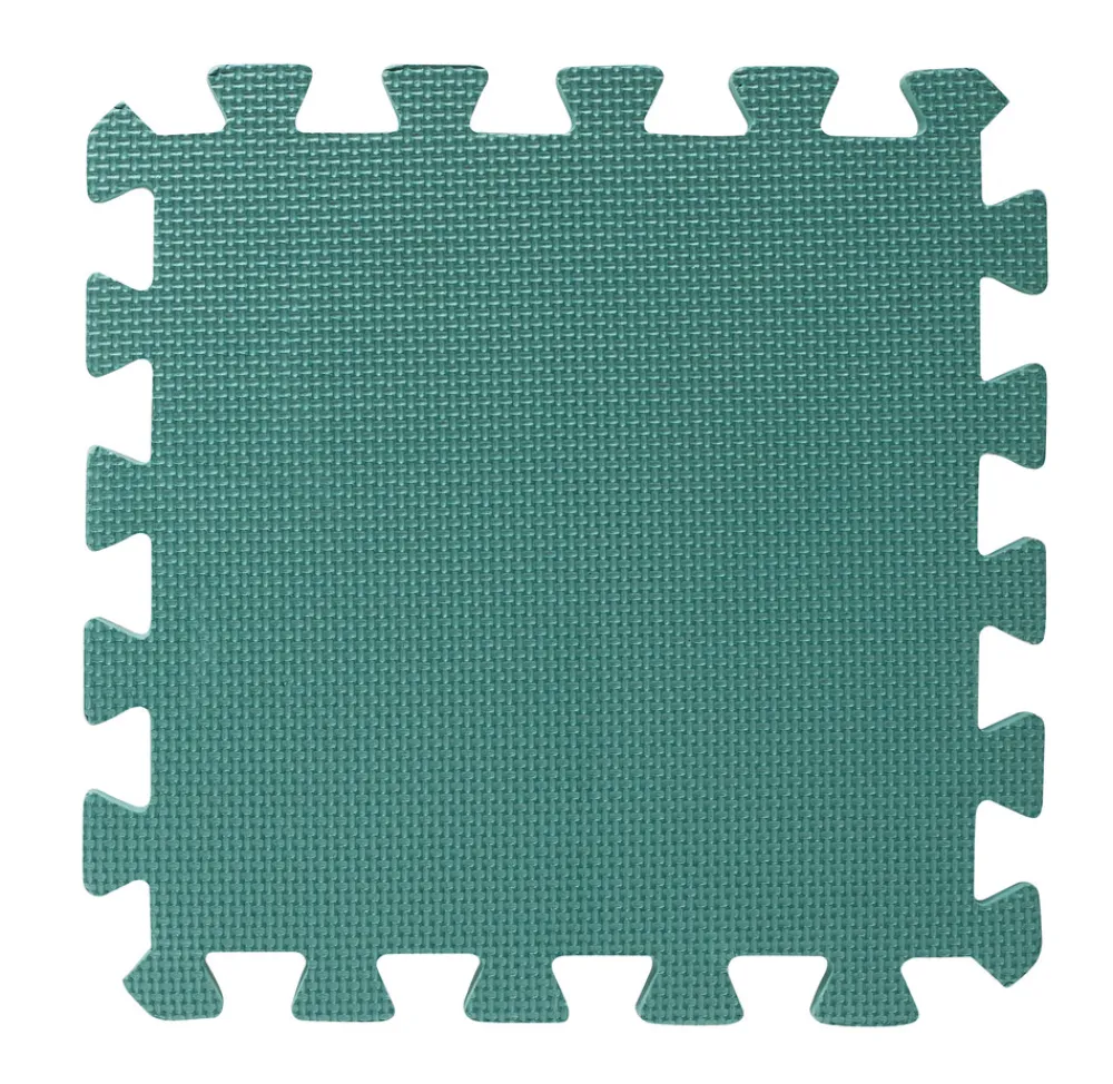 BeKids Skumlegegulv , Støvet Grøn 9 stk- Legegulve & -Tæpper