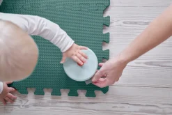 BeKids Skumlegegulv , Støvet Grøn 9 stk- Legegulve & -Tæpper