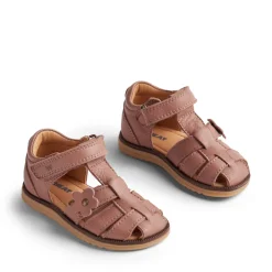 Wheat Sky blomster sandal - old rose- Sandaler Med Lukket Tå