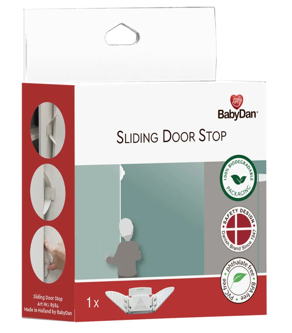 BabyDan Skydedørsstop- Sikkerhed I Hjemmet