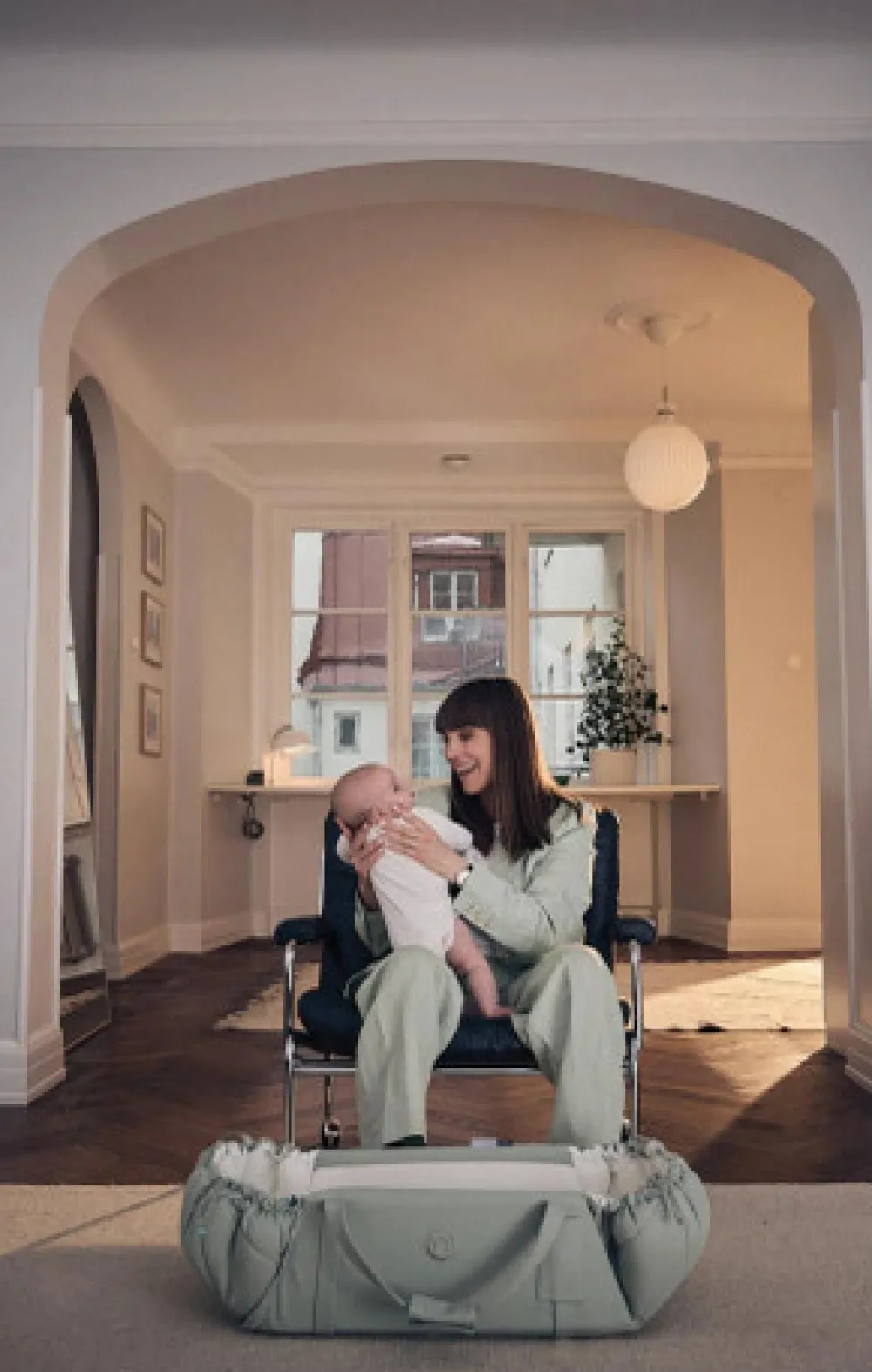 Najell SleepCarrier X inkl. waterproof bedding - Agave green- Lifte