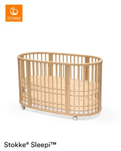 Stokke® Sleepi V3 Seng - natur-Børn Tremmesenge