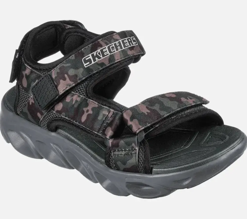 SKECHERS S-Lights Hypno-Splash - Sun Breaks - Black Olive- Sandaler Med Blink|Sandaler Med Åben Tå