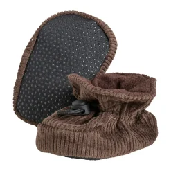BeKids Slippers corduroy - Bracken Brown- Futter