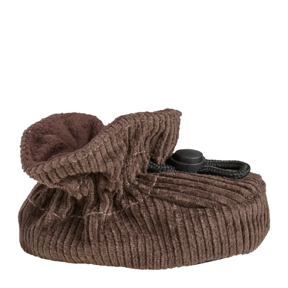 BeKids Slippers corduroy - Bracken Brown- Futter