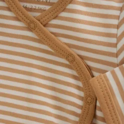 Fixoni Slå-om Body Langærmet - Doe- Præmatur Tøj|Bodystocking M. Skrålukning