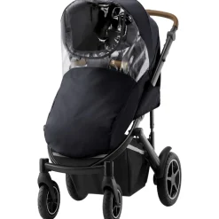 Britax Römer SMILE III  klapvogns regnslag black + clear EVA- Regnslag & Myggenet