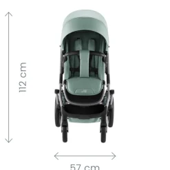 Britax Römer SMILE 5Z - space black- Klapvogne Med Flade Sæder