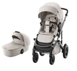 Britax Römer Smile 5Z lux inkl. liggedel - soft taupe- Kombivogne Med Ergonomiske Sæder