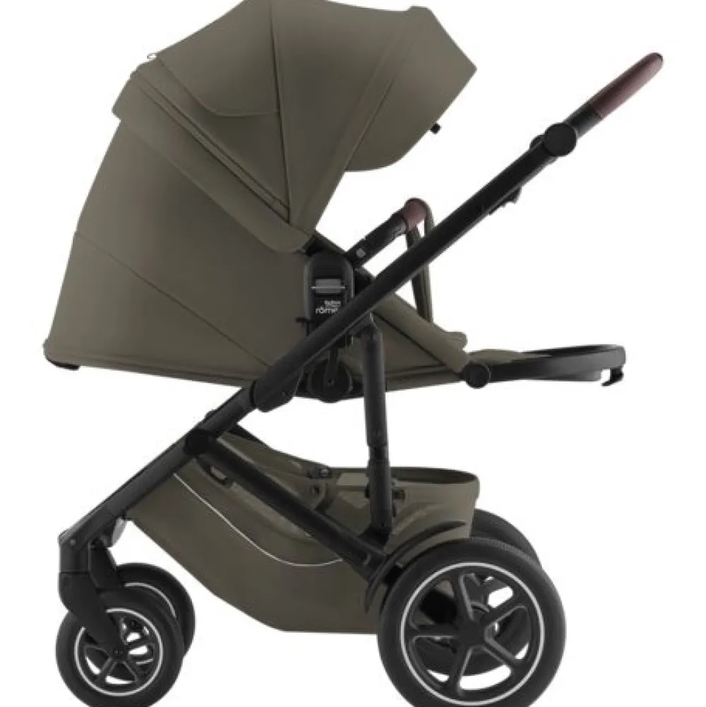 Britax Römer Smile 5Z lux inkl. liggedel og Baby-Safe Core autostol - urban olive/space black- Kombivognspakker|Vognpakker
