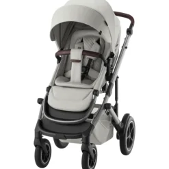 Britax Römer Smile 5Z lux inkl. liggedel og Baby-Safe Core autostol - linen grey/space black- Kombivognspakker|Vognpakker
