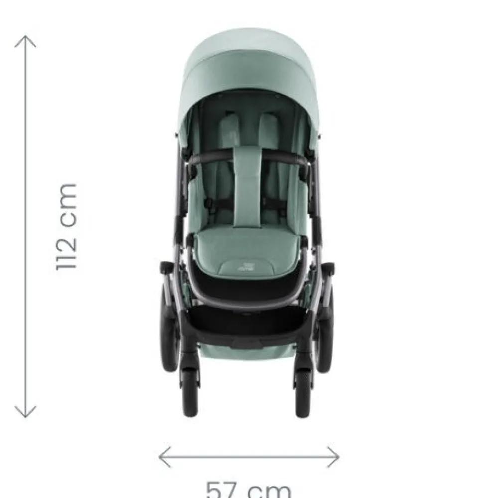 Britax Römer Smile 5Z lux inkl. liggedel og Baby-Safe Core autostol - warm caramel/space black- Kombivognspakker