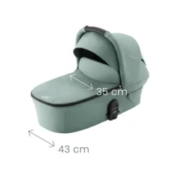 Britax Römer Smile 5Z lux inkl. liggedel og Baby-Safe Core autostol - warm caramel/space black- Kombivognspakker