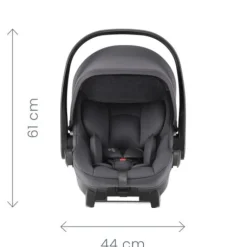 Britax Römer Smile 5Z lux inkl. liggedel og Baby-Safe Core autostol - warm caramel/space black- Kombivognspakker