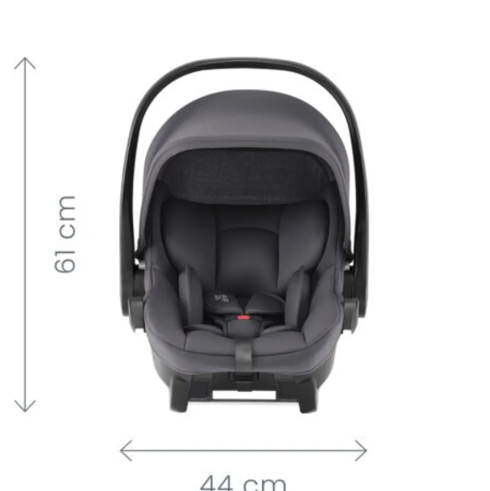 Britax Römer Smile 5Z lux inkl. liggedel og Baby-Safe Core autostol - warm caramel/space black- Kombivognspakker