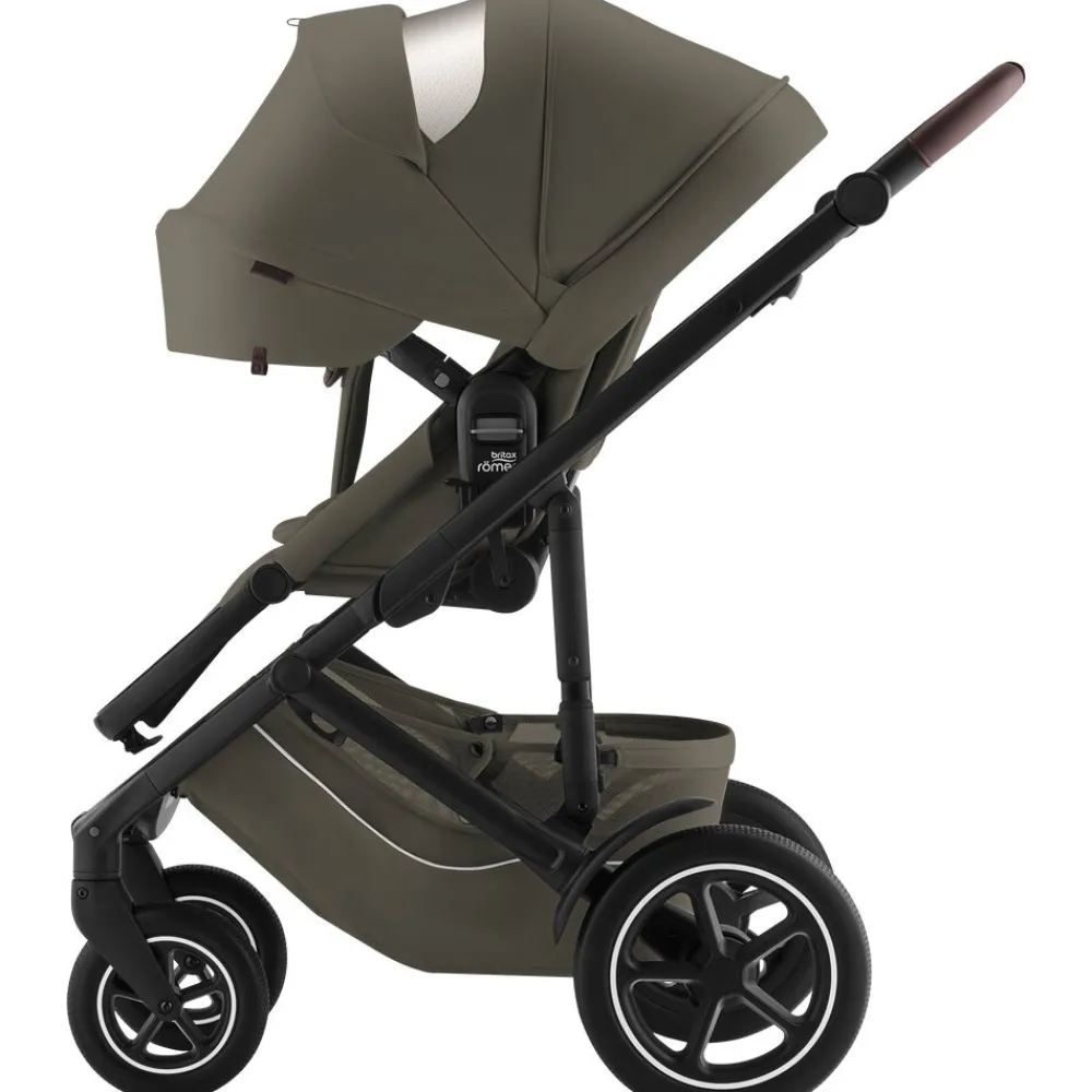 Britax Römer Smile 5Z lux kombivogn inkl. autostol - urban olive- Kombivogne Med Ergonomiske Sæder